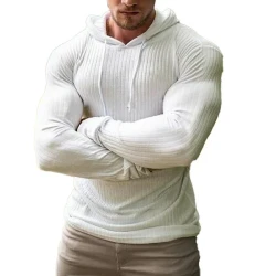 Casual Solid Color Hooded Long Sleeve T-Shirt