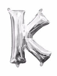 Letter K Silver Megaloon 40cm Foil Balloon