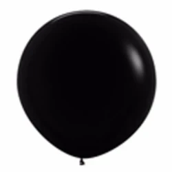 90cm Fashion Black Latex Balloons - Pack of 2