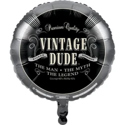 Foil Balloon - Vintage Dude (45cm)