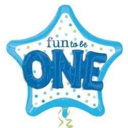 Shape Fun to be ONE Blue Star Multi Balloon