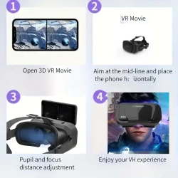 Adjustable Lens VR3D Glasses Headset