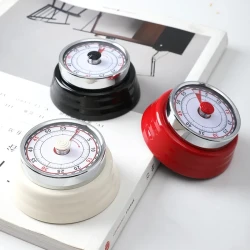 Stainless Steel Magnetic Mechanical Kitchen Timer