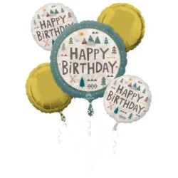 Bouquet Wilderness Happy Birthday  - Pack of 5