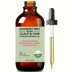 Rosemary Essential Oil for Hair Care, Skin Care, Scalp Massage, and Aromatherapy - 1 FL. OZ./30 mL