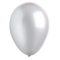 Latex Balloons 30cm Bulk Pack of 200 Metallic Silver