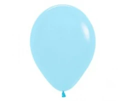 30cm Pastel Matte Blue Latex Balloons 100pk - Pack of 100