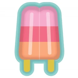 "Just Chillin Popsicle Shaped Paper Lunch Plates 7"" / 17.7cm - (Pack of 8)