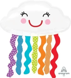 Foil Balloon - Self Sealing Supershape Rainbow Cloud (Xtra - Large)