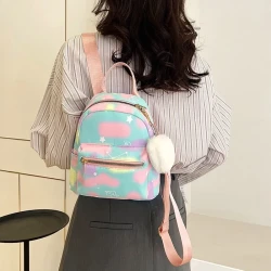 Simple Casual Simple Candy Color Texture Hand-carrying Backpack