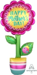 Happy Mothers Day Flower Balloon Giant Multi Shape