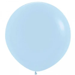 Sempertex 60cm Pastel Matte Blue Latex Balloons 640 - Pack of 3