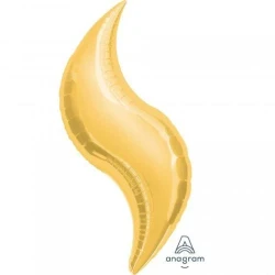 SuperShape Balloon Gold Curve 42"