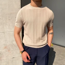 Short Sleeve Knit Tee