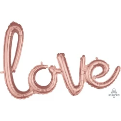 Phrase Script love Rose Gold