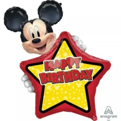 Balloon - SuperShape Personalized XL Mickey Mouse Forever Happy Birthday