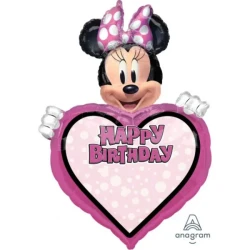 Balloon - SuperShape Personalized XL Minnie Mouse Forever Happy Birthday