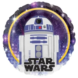 45cm Standard Hx Balloon Star Wars Galaxy R2d2