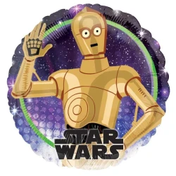 45cm Standard Hx Balloon Star Wars Galaxy C3p0