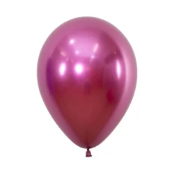 Sempertex 30cm Metallic Reflex Fuchsia Latex Balloons 912, 12PK (Set of 12)