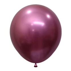 Sempertex 45cm Metallic Reflex Fuchsia Latex Balloons 912, 6PK - Pack of 6