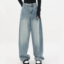 Women's Wide-Leg High Waist Jeans