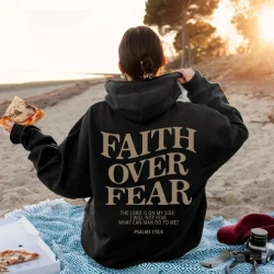 Faith Over Fear Christian Hoodie