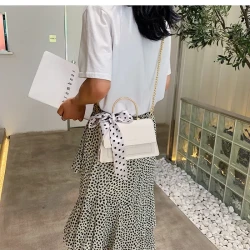 Trendy Small Chain Texture Handbag