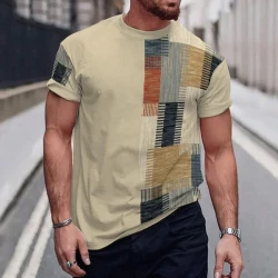 Men's Retro Ethnic Style Short-Sleeved T-Shirt