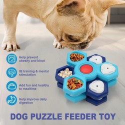 4 Layers Slow Feeder Puzzle Dog Bowls Assemble