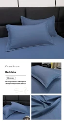 Modern Minimalist Washed Cotton Solid Color Pillowcase Pillow Insert Pairs