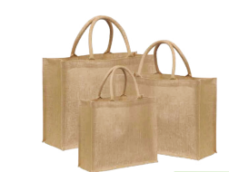 Natural jute bag with LDPE liner inside