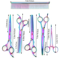 7.0 Inch Professional Dog Grooming Scissors Kit -