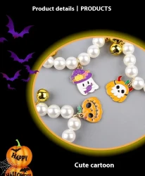 Pet Pearl Necklace Decoration Halloween Cat Collar