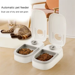 Automatic Pet Feeder Smart Food Dispenser For Cats Dogs Timer Stainless Steel Bowl Auto Dog Cat Pet Feeding Pets Supplies