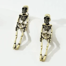 Halloween Earrings Skull Simulation