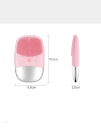 Mini Silicone Electric Face Cleansing Brush Electric Facial Cleanser Facial Cleansing Brush Skin Massager Skin Care Tools