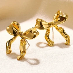 Bow Earrings Simple Style Fashionable