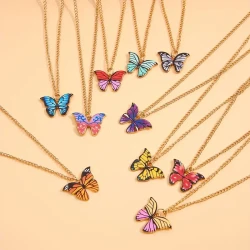 5-10 PCS Colorful Butterfly Pendant