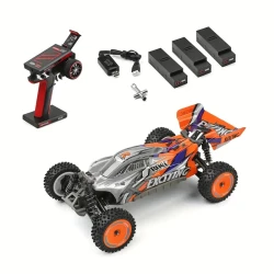 WLtoys 124010 RC Car - 1/12 Scale, 2.4GHz, 55KM/H High-Speed 4WD Off-Road Vehicle, 3 Battery Pack Included