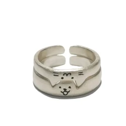 Cartoon Kitten Puppy Couple Rings