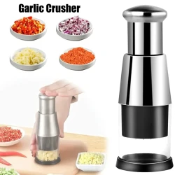 Garlic Crusher Onion Chopper Multipeler Vegetables Chopper Manual Garlic Press Machine