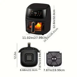 Large Capacity Air Fryer - Color Touch Screen