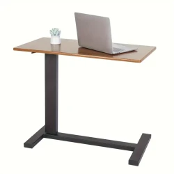 Adjustable Height Laptop Side Table - Hidden Wheels