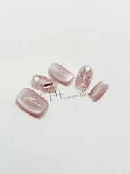 Handmade Custom Nail Beauty Solid Color