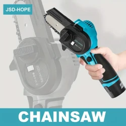 Jsd-Hope Compact Handheld Electric Chain Saw - Rechargeable Battery