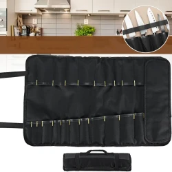 Multifunctional portable reel chef knife storage bag