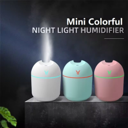 Mini Air Humidifier Aroma Essential Oil Diffuser For Home Car Ultrasonic Mute Mist Maker Diffuser with LED Color Lamp