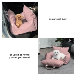 Travel Dog Car Seat Bed - Gym Bag - FunnyFuzzy