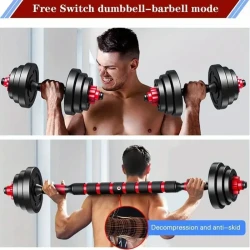 Adjustable Dumbbells Sets - 20/30/40/60/80lbs Free Weights Set of 2, Convertible to Barbell, Lightweight for Home Gym